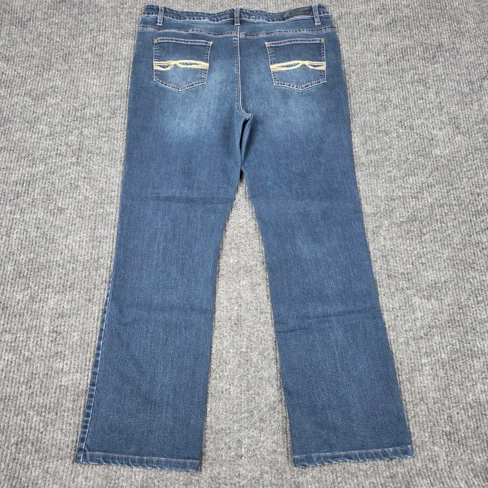 Buffalo David Bitton Womens‎ Straight Leg Jeans Blue Medium Wash Size 16x32